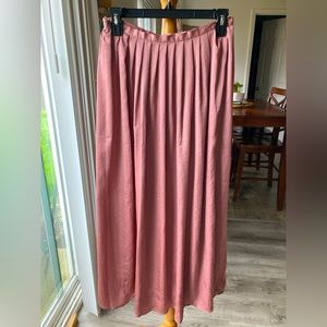 ASOS Dusty Rose Formal Pleated Flowy Maxi Skirt (4)